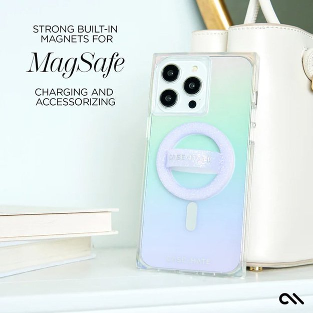 Case-Mate BLOX MagSafe – iPhone 15 Pro Max dėklas (Rainbow Frosting)