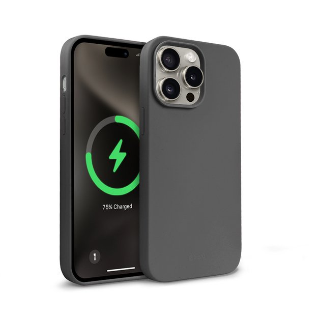 Crong Color Cover Magnetic – dėklas, skirtas iPhone 15 Pro Max MagSafe (titano)