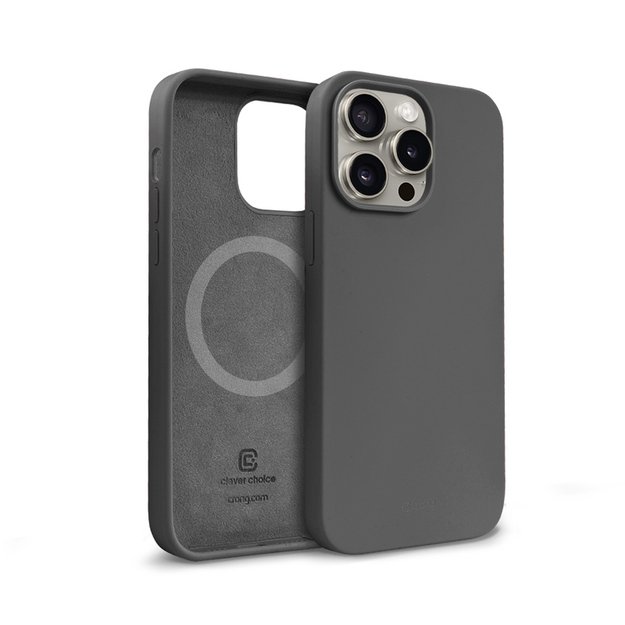 Crong Color Cover Magnetic – dėklas, skirtas iPhone 15 Pro Max MagSafe (titano)