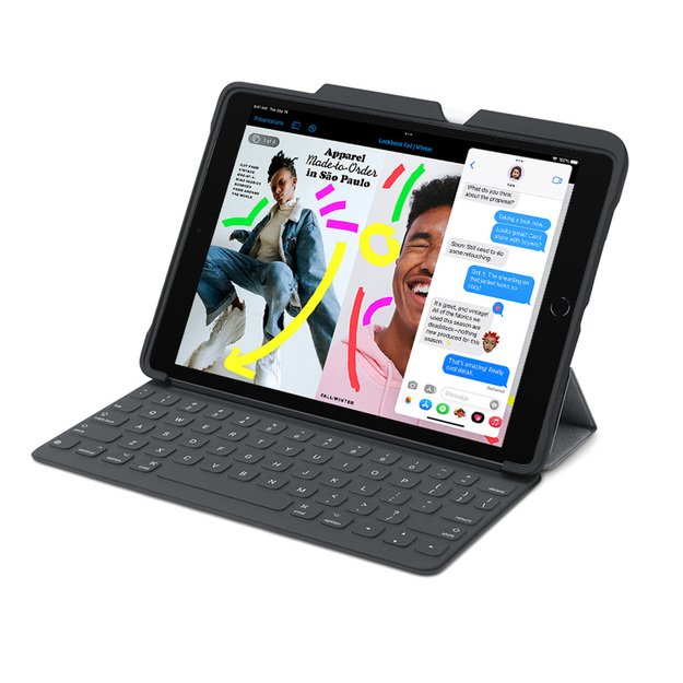 STM Dux Shell Duo – dėklas, skirtas iPad 10.2 (2021) / 8 (2020) / 7 (2019) (juodas) 