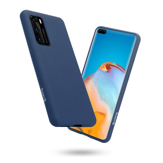 Crong Color Cover – lankstus dėklas, skirtas Huawei P40 (mėlynas)