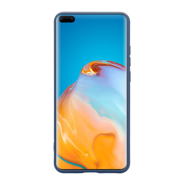 Crong Color Cover – lankstus dėklas, skirtas Huawei P40 (mėlynas)