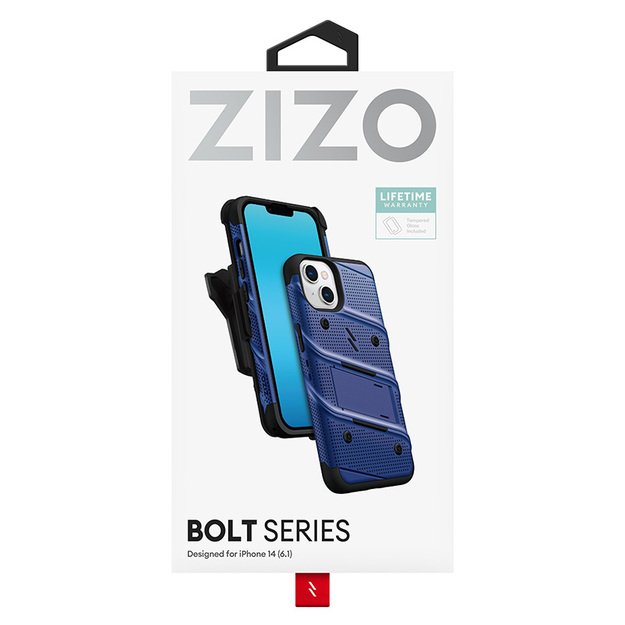 ZIZO BOLT serija – dėklas, skirtas iPhone 14 (mėlynas)