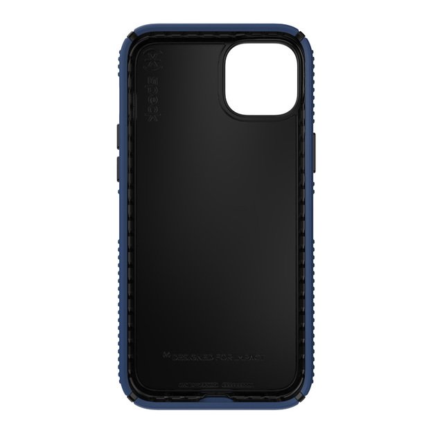 Presidio2 Grip – dėklas, skirtas iPhone 15 Plus / 14 Plus su MICROBAN danga (Coastal Blue / Black / White)