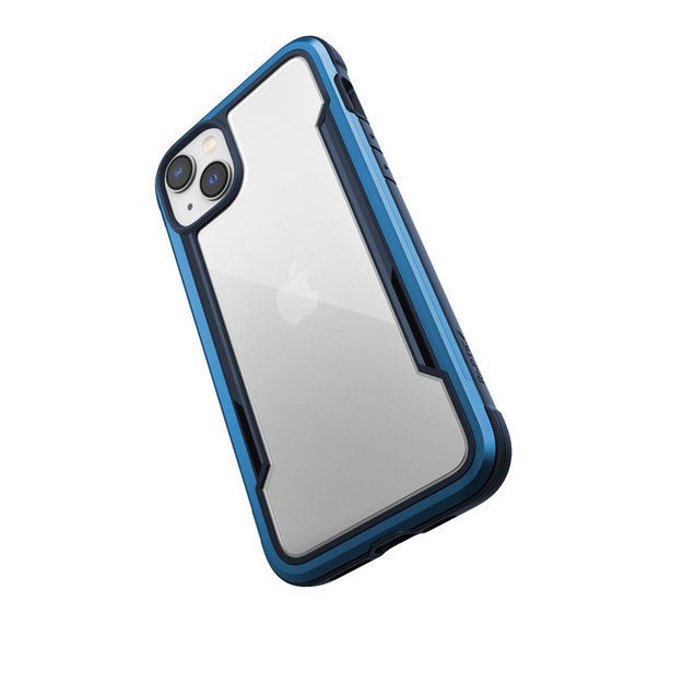„X-Doria Raptic Shield“ – aliuminio dėklas, skirtas „iPhone 14 Plus“ (3 m, patikrintas kritimo metu) („Marine Blue“)