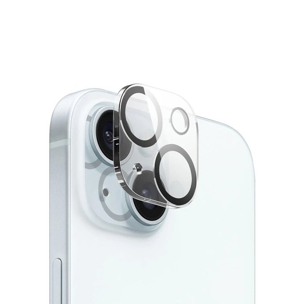 Crong Lens Shield – fotoaparatas ir objektyvo stiklas, skirtas iPhone 15 / iPhone 15 Plus