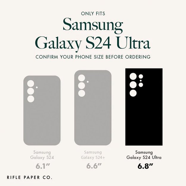 Skaidrus šautuvų popierius – Samsung Galaxy S24 Ultra (Petite Fleur) dėklas